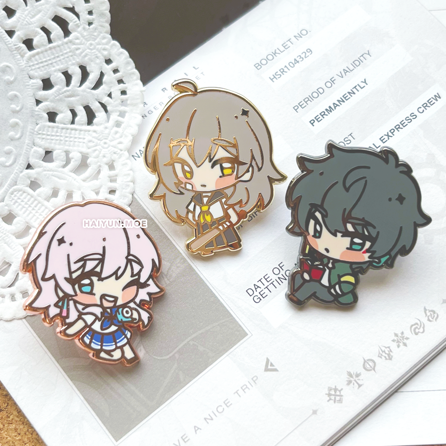 Honkai: Star Rail Academy Enamel Pins (B-Grade) — haiyun
